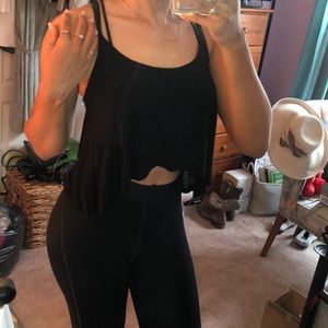 Black crop top